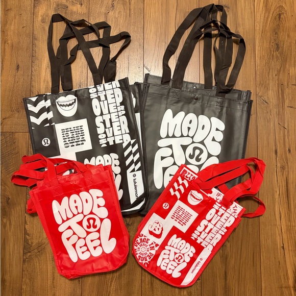 lululemon athletica Handbags - Lululemon Reusable Shopping Bags - All Different Designs and Sizes